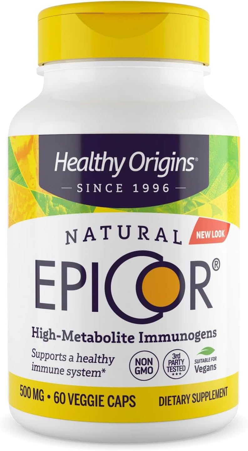 Healthy Origins EpiCor 500 mg, 60 Veggie Capsules - görsel 1