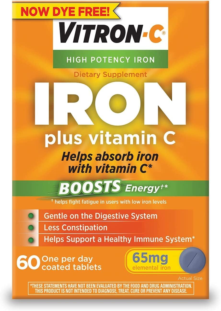 Vitron-C Coated Tablets 60 Tablets (Pack of 3) - görsel 1