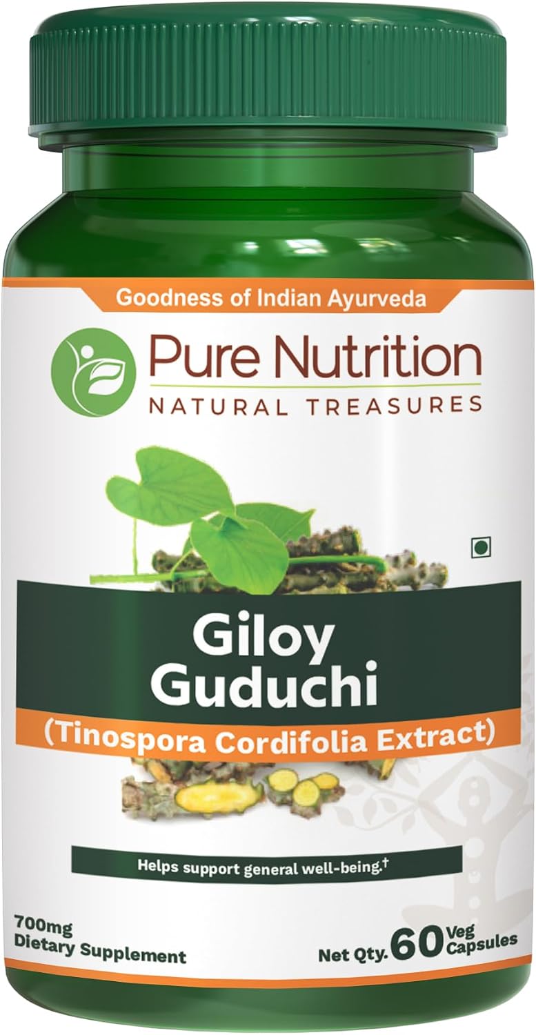Pure Nutrition Giloy Guduchi Extract 700mg Capsule – 60-Day Supply - görsel 1