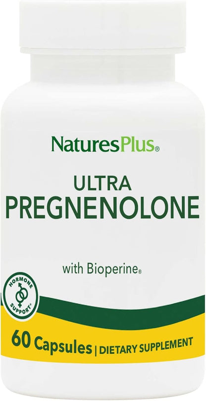 NaturesPlus Ultra Pregnenolone – 60 Capsules – Hormonal & Cognitive Support