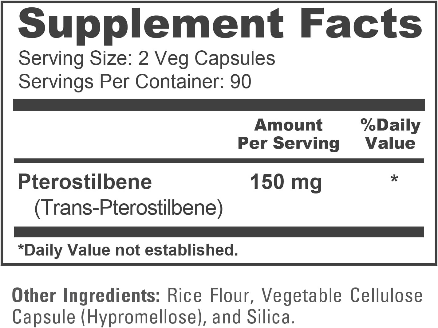 NusaPure Pterostilbene 150mg, 180 Veggie Capsules - görsel 4