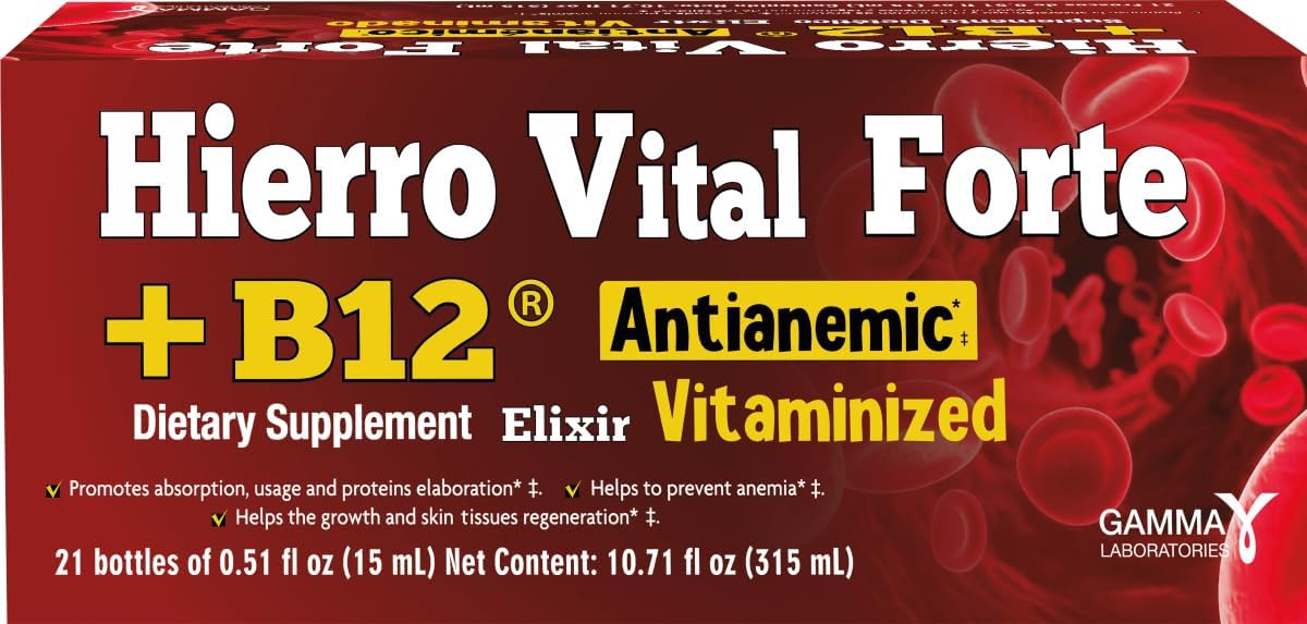HIERRO VITAL Forte + B12 Antianaemic Supplement (21 Tablets) - görsel 1