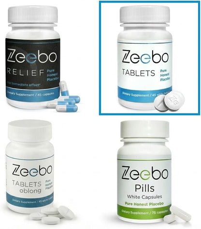 Zeebo Placebo Tablets - Inert Tablets (45 Count)