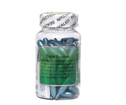 Aloe Vera and Vitamin E Facial Oil Capsules, 60 Soft gel capsules