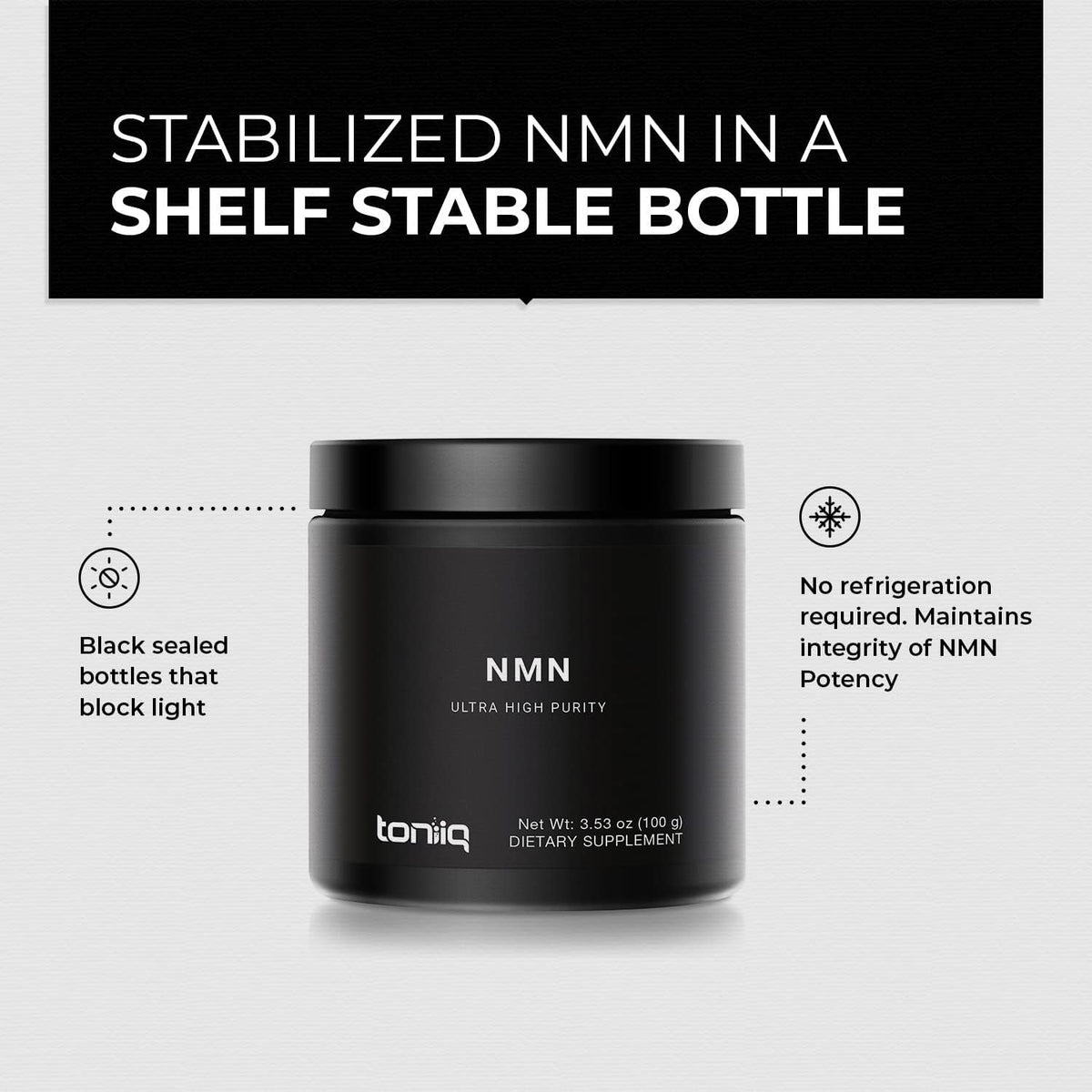 Toniiq Ultra High Purity NMN Powder - 100g - 99.5% Pure - Stabilised - NAD+ Precursor - görsel 4
