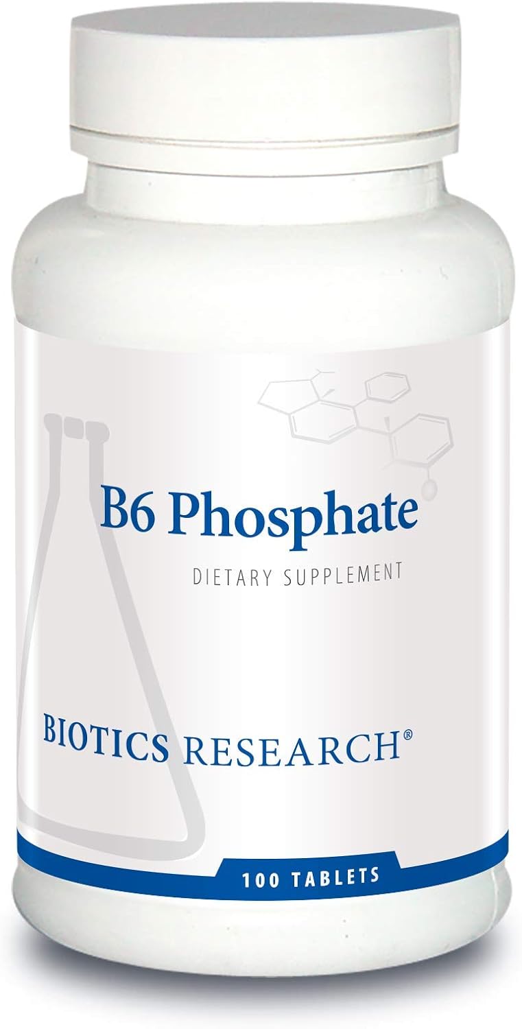 Biotics Research B6 Phosphate - Biologically Active Vitamin B6 (P-5-P) - 100 Tablets - görsel 1