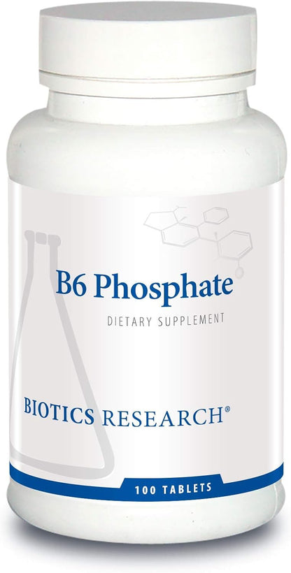 Biotics Research B6 Phosphate - Biologically Active Vitamin B6 (P-5-P) - 100 Tablets