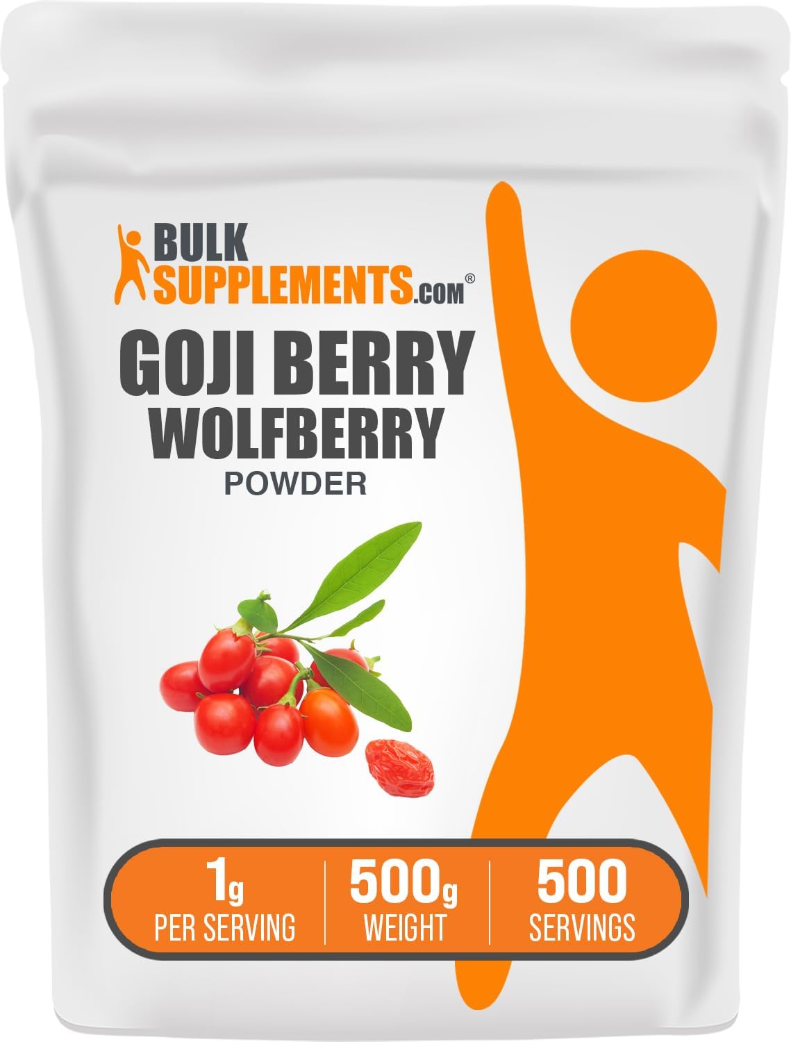 BulkSupplements.com Goji Berry Powder – Wolfberry Powder, Vegan & Gluten-free, 100g (3.5 oz) - görsel 9