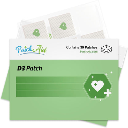 PatchAid D3 Topical Patches 30-Day Supply