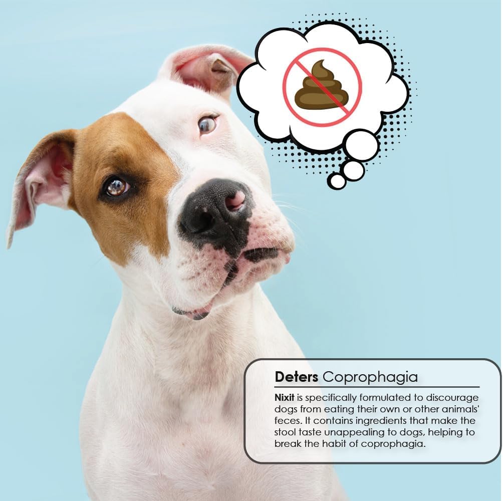 Nixit Anti-Coprophagy Supplement for Dogs – Stops Stool Eating, B-Complex, Chicken Liver Flavour, 298g (10.5 oz) - görsel 2