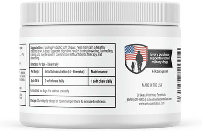 FloraPup Probiotic & Digestive Support for Dogs – Promotes & Maintains Gut Health, Supports Normal Immune Function