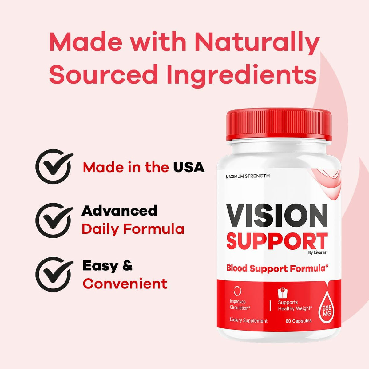 Vision Support Supplement, 60 Capsules - görsel 5
