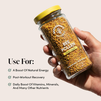 Beekeeper's Naturals - 100% Raw Bee Pollen Granules, Naturally Preserved Enzymes, Source of Vitamin B, Minerals, Amino Acids & Protein - Paleo & Keto Friendly, Gluten-free (5.2 oz)