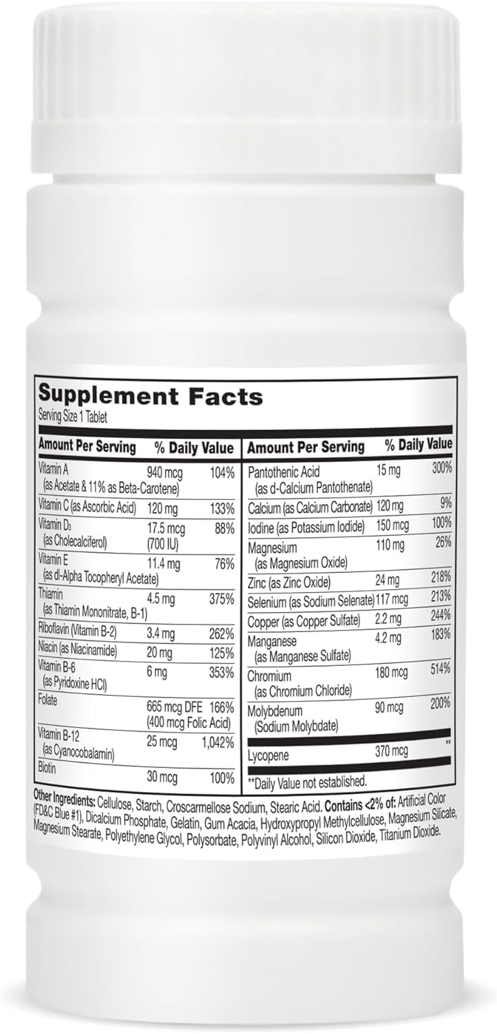 21st Century Men's 50+ One Daily Multivitamin and Multimineral Tablets - 100 Tablets, Pack of 3 - görsel 2