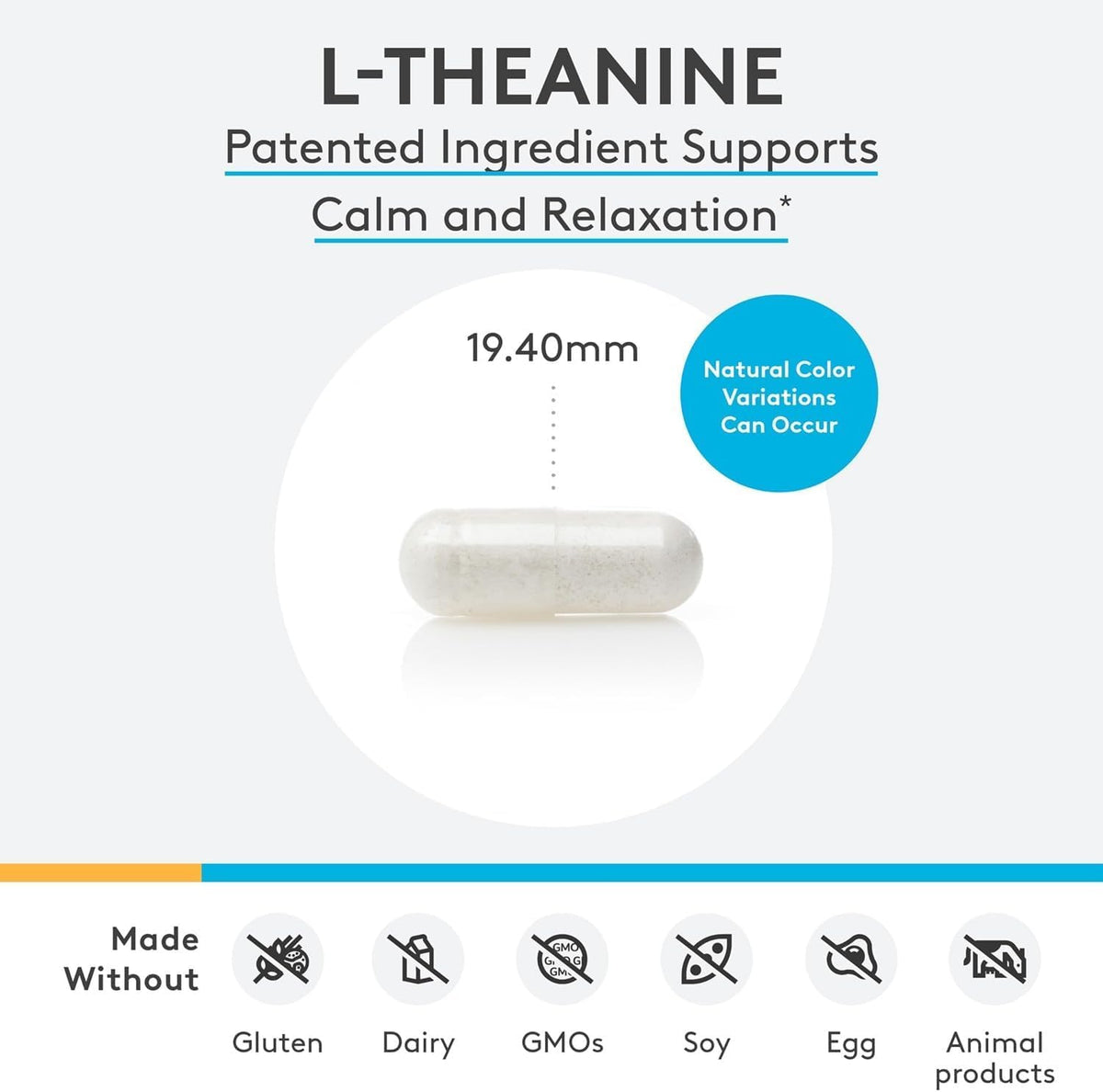XYMOGEN L-Theanine – 400 mg as Suntheanine – Relaxation, Focus & Stress Support – Amino Acid Supplement – Non-Drowsy – Vegetarian, Non-GMO & Gluten-Free – 60 Capsules - görsel 6