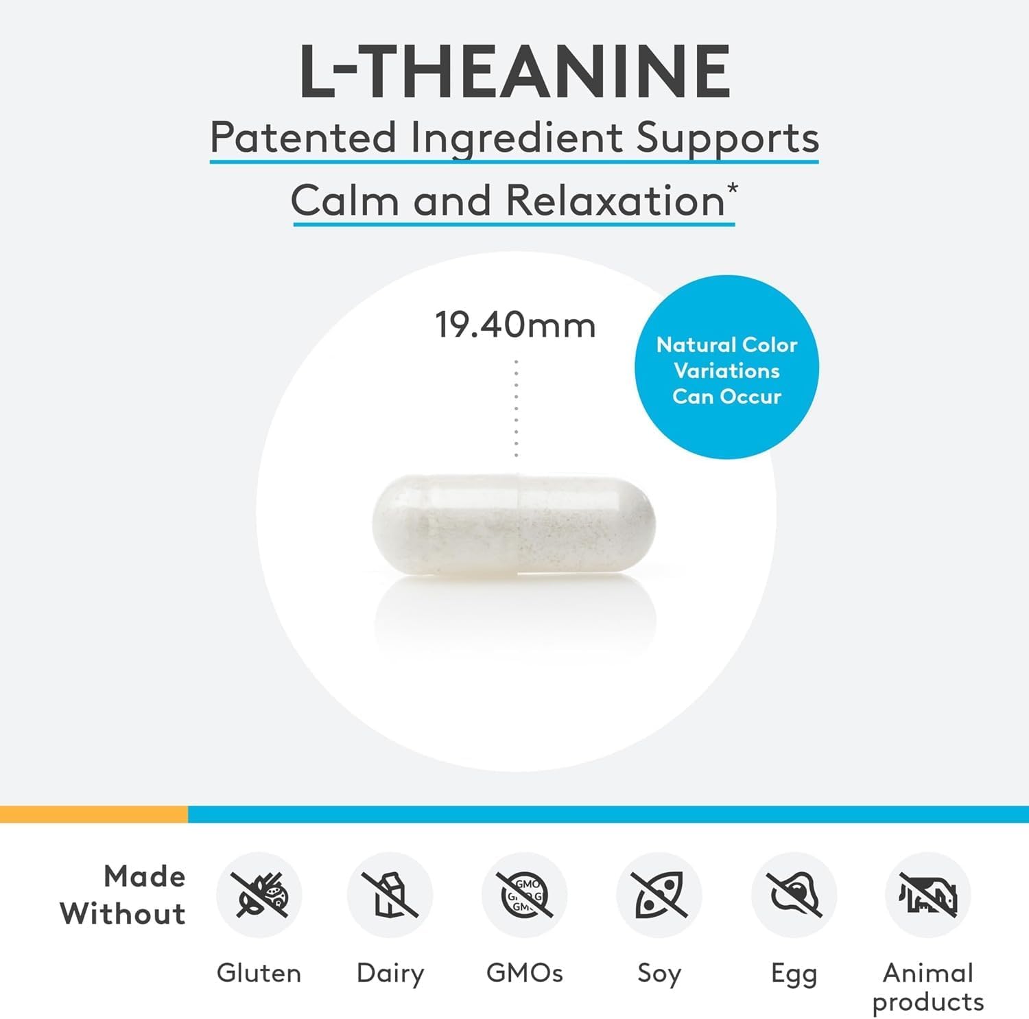 XYMOGEN L-Theanine – 400 mg as Suntheanine – Relaxation, Focus & Stress Support – Amino Acid Supplement – Non-Drowsy – Vegetarian, Non-GMO & Gluten-Free – 60 Capsules - görsel 6