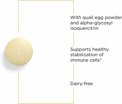 Integrative Therapeutics AllQlear - Seasonal Immune Support Supplement with Quail Egg Powder - Berry Flavoured Chewable Tablets (60 Tablets)