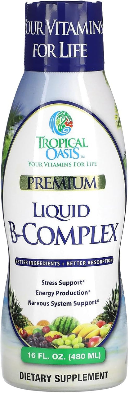 Tropical Oasis Liquid B-Complex, 473 ml