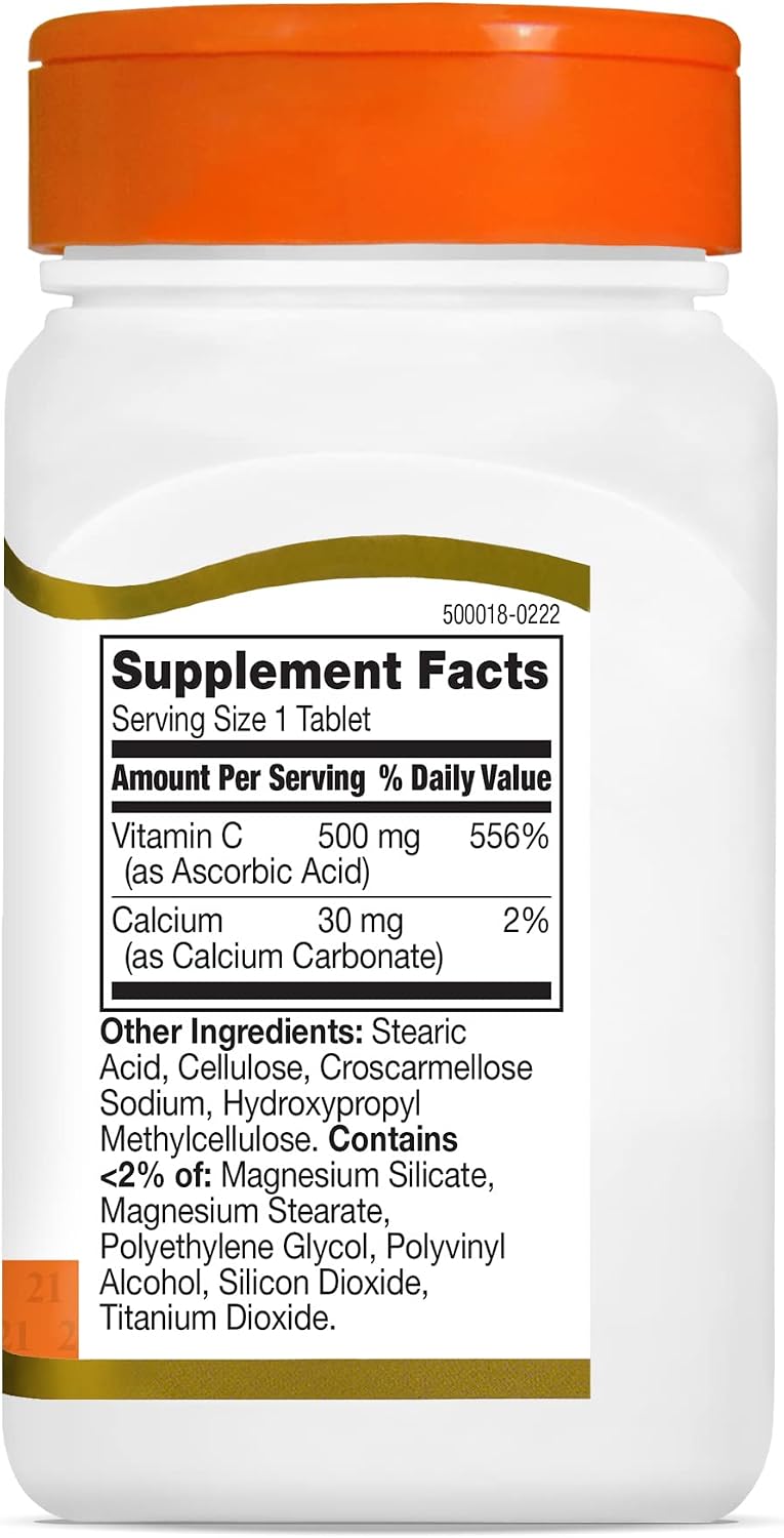 21st Century Vitamin C 500 mg Tablets, 110 Count (Pack of 3) - görsel 6