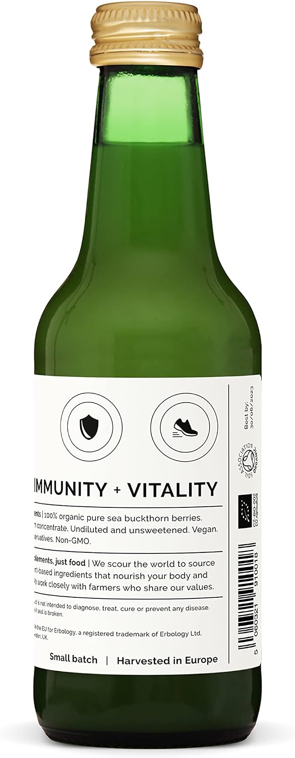 100% Organic Sea Buckthorn Juice – High in Vitamin C, Omega-7 & Beta-carotene – 250 ml - görsel 8