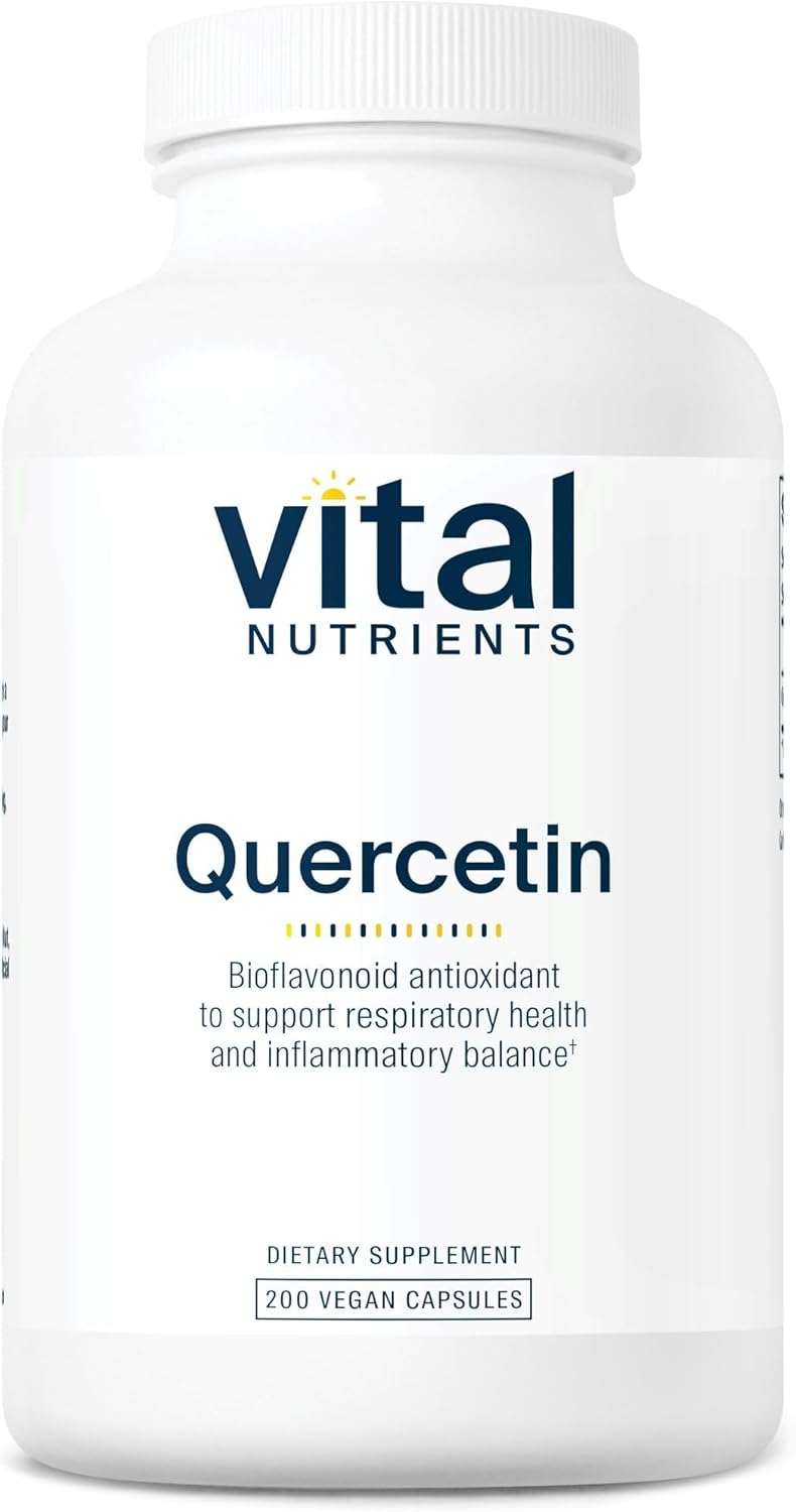 Vital Nutrients Quercetin – Vegan Bioflavonoid Supplement for Sinus, Respiratory, Heart & Immune Support, 500mg, 100 Capsules - görsel 7