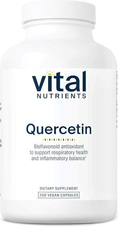 Vital Nutrients Quercetin – Vegan Bioflavonoid Supplement for Sinus, Respiratory, Heart & Immune Support, 500mg, 100 Capsules