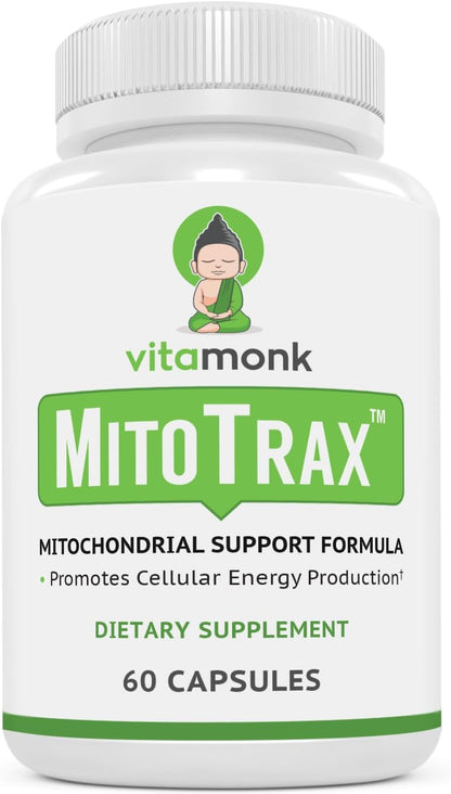 VitaMonk MitoTrax - Mitochondrial Support with PQQ, CoQ10, and ALCAR