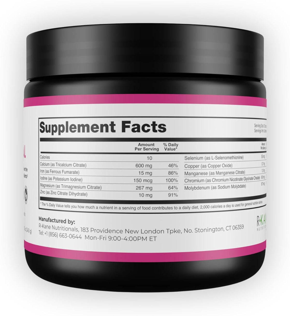 R-Kane Nutritionals Barisentials Bariatric Multimineral Supplement – Post-Bariatric Surgery Support – Easy-to-Dissolve Mineral Powder – Strawberry Lemonade Flavoured Drink – 240g - görsel 2