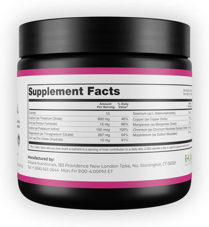 R-Kane Nutritionals Barisentials Bariatric Multimineral Supplement – Post-Bariatric Surgery Support – Easy-to-Dissolve Mineral Powder – Strawberry Lemonade Flavoured Drink – 240g