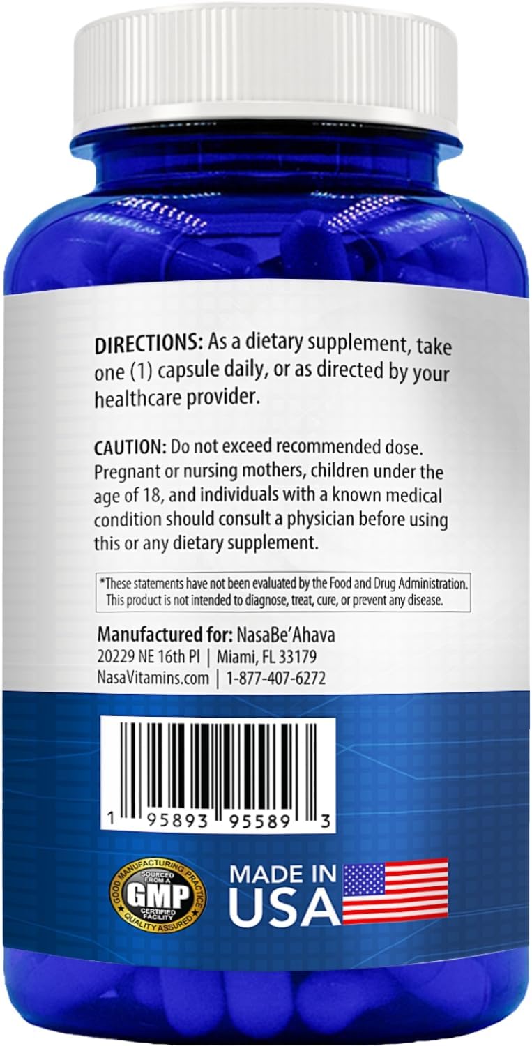 Resveratrol with Vitamin B3 Nicotinamide 500mg – NAD+ Precursor and Longevity Complex (120-Day Supply) - görsel 2