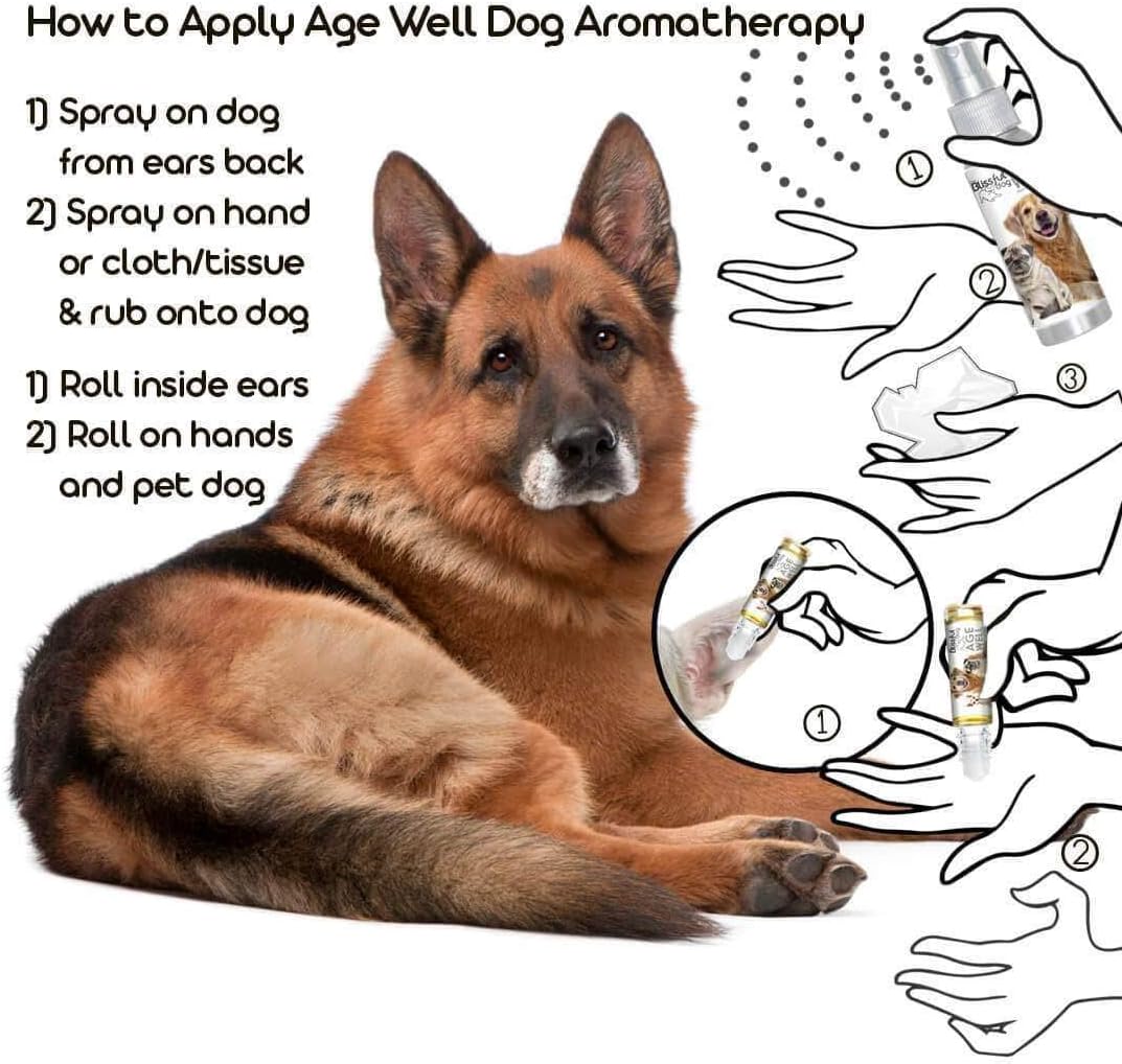 The Blissful Dog German Shepherd Age Well Spray Aromatherapy - görsel 4