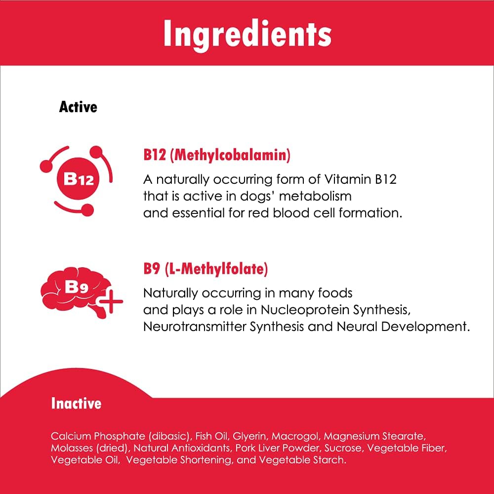 CobalaVet Vitamin B12 & B9 for Small Dogs & Cats – Supports Nervous System, Brain Function, Immune Defences & Cell Growth – Blood Cell Formation – Metabolic Pathway – 60 ml Liquid - görsel 8