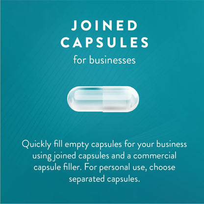 PureCaps USA - Empty Vegan Capsules Size 00, 1,000 Capsules, White, Non-GMO