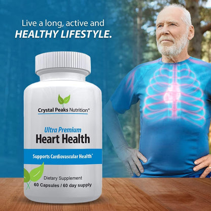 Ultra Premium Heart Support – Vitamin K2, D3 and Calcium – for Normal Circulation & Bone Health