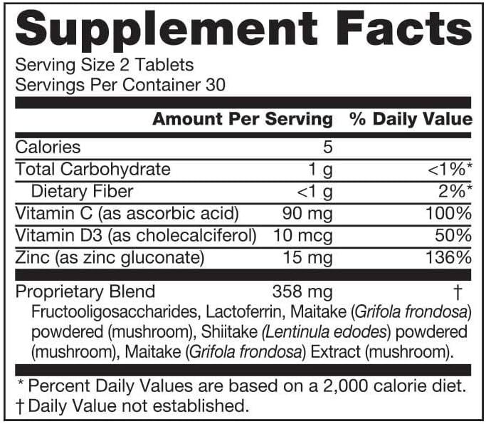 Forever ImmuBlend – Immune Support Supplement with Botanicals, Vitamins D & C, Maitake & Shiitake Mushrooms (60 Tablets) - görsel 2