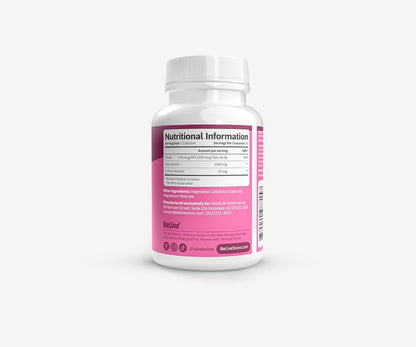 BeLive Myo-Inositol & D-Chiro Inositol Capsules - 90 Capsules: Optimal 40:1 Ratio with Folic Acid