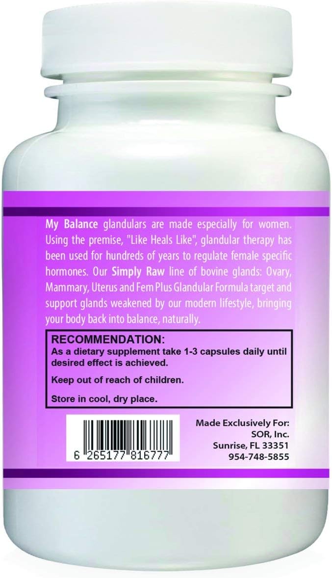 Simply Raw Uterus Glandular – For Women's Hormonal Balance, 100 Capsules - görsel 3