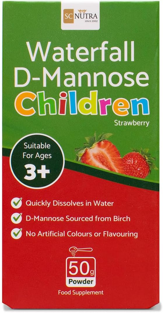 sc nutra Waterfall D-Mannose Children Strawberry – Kids D-Mannose from Birch - görsel 3