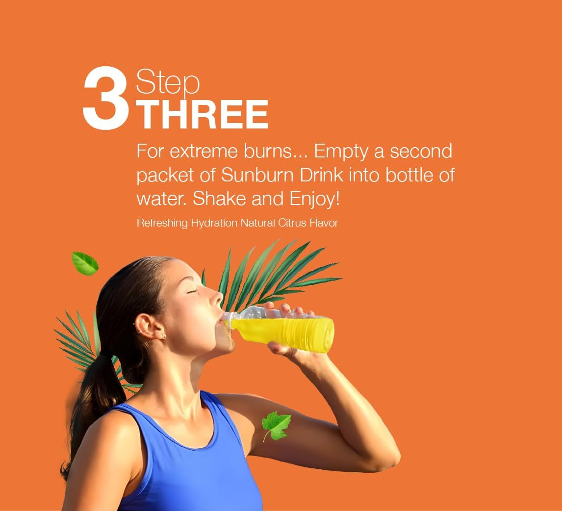 Sunburn Drink - After Sun Skin Care Supplement - Twin Pack - görsel 4