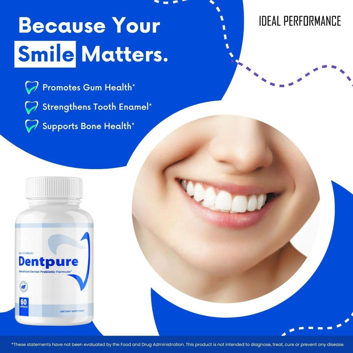 Dentpure Oral Probiotics for Teeth and Gums Capsules, Maximum Strength, All Natural, Fresh Breath Dental Wellness (3 Pack) - görsel 5