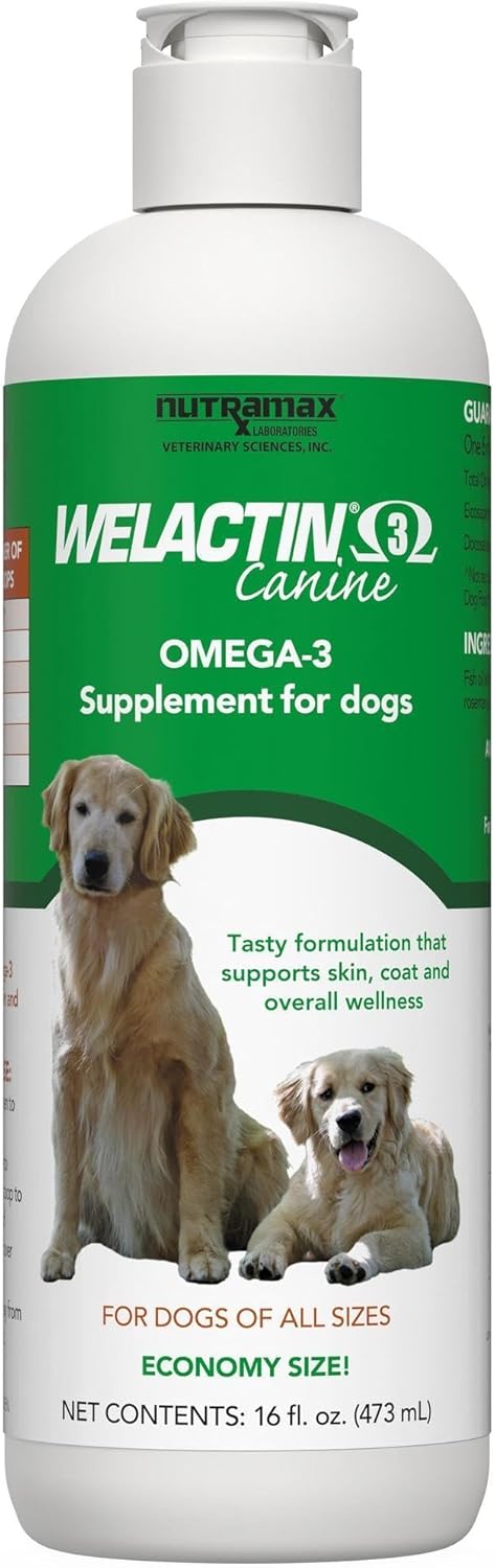 Nutramax Welactin Omega-3 Fish Oil for Dogs – 473 ml Liquid - görsel 1