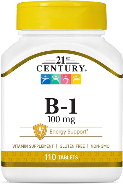 21st Century Vitamin B1 100mg Tablets (3-Pack)