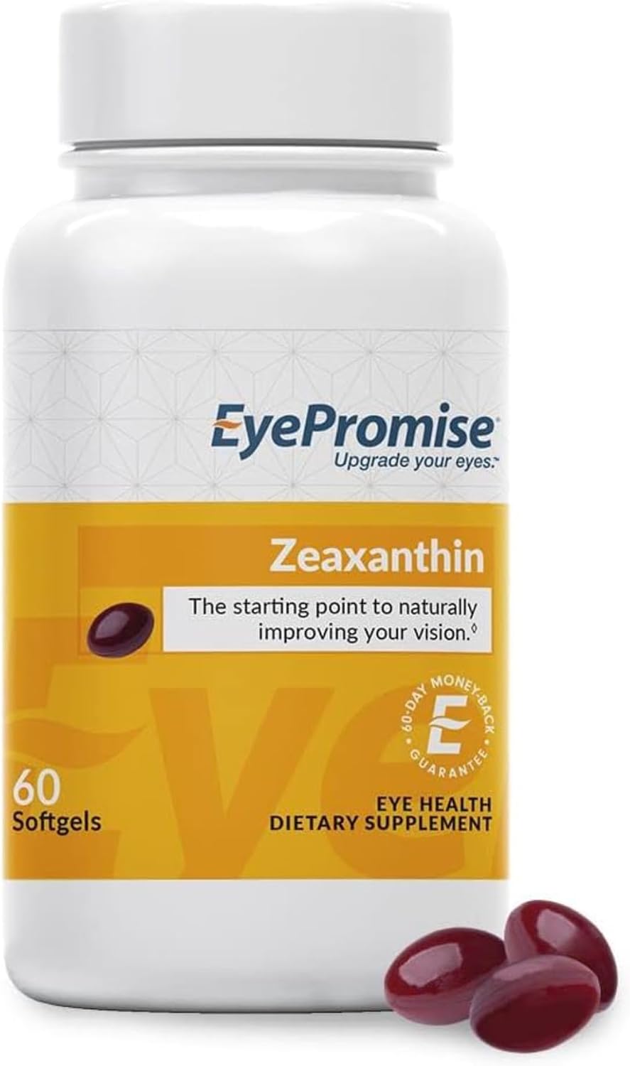 EyePromise Zeaxanthin Eye Health Supplements - 60 Soft gel capsules, 60-Day Supply - görsel 1