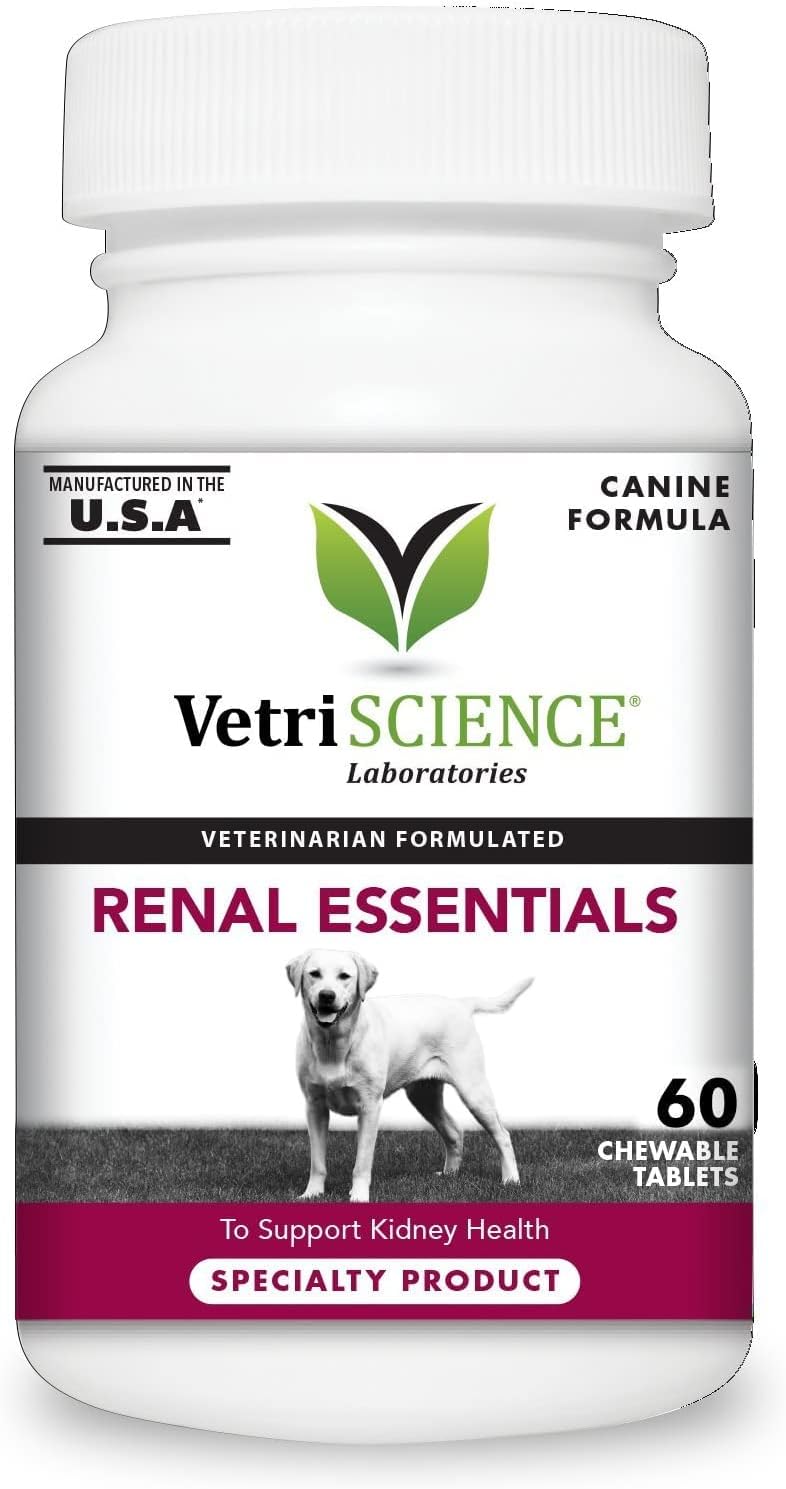 VetriScience Kidney Health Chewable Tablets for Dogs - Renal Support with Astragalus, Rehmannia, Nettle Seed & Cordyceps, 60 Tablets - görsel 1