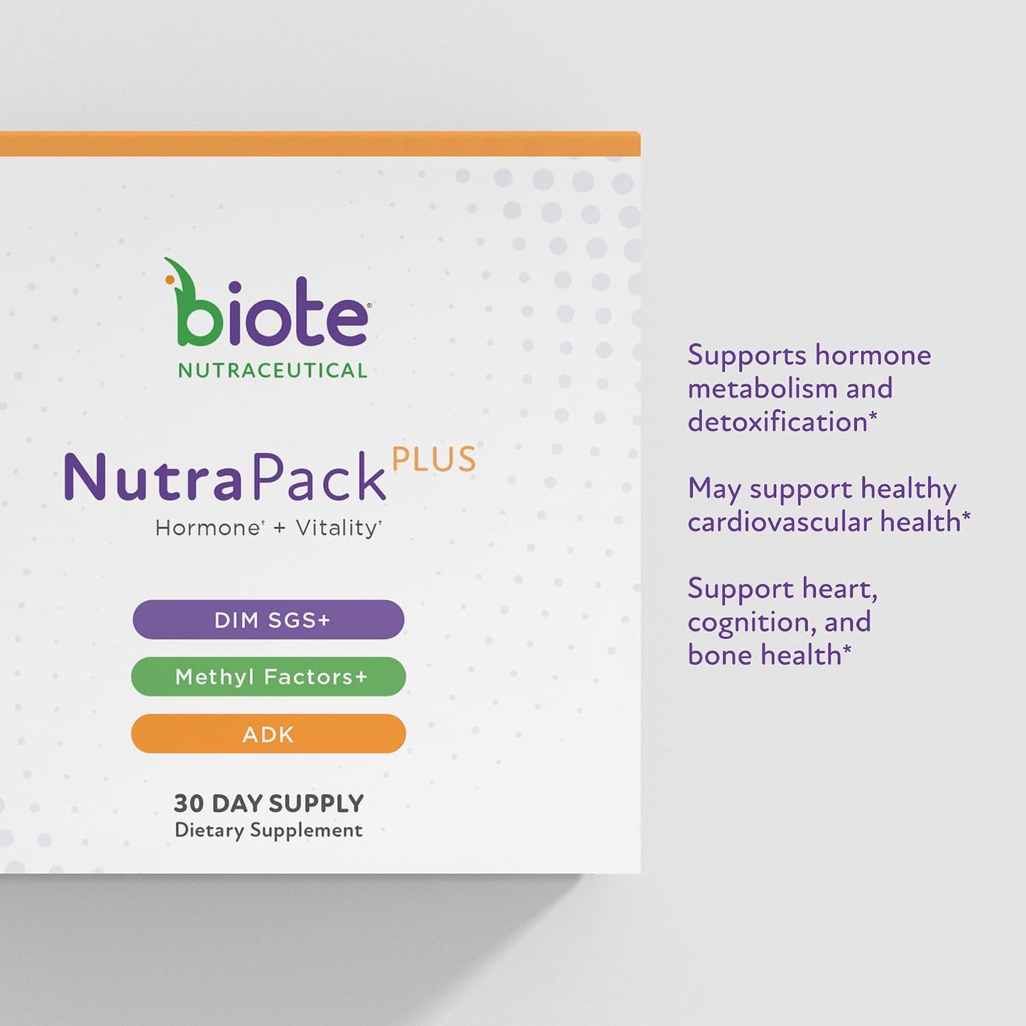 Biote Nutraceuticals - NutraPackPlus - Hormone Balance + Vitality Support (Daily Packets 30-Day) - görsel 4