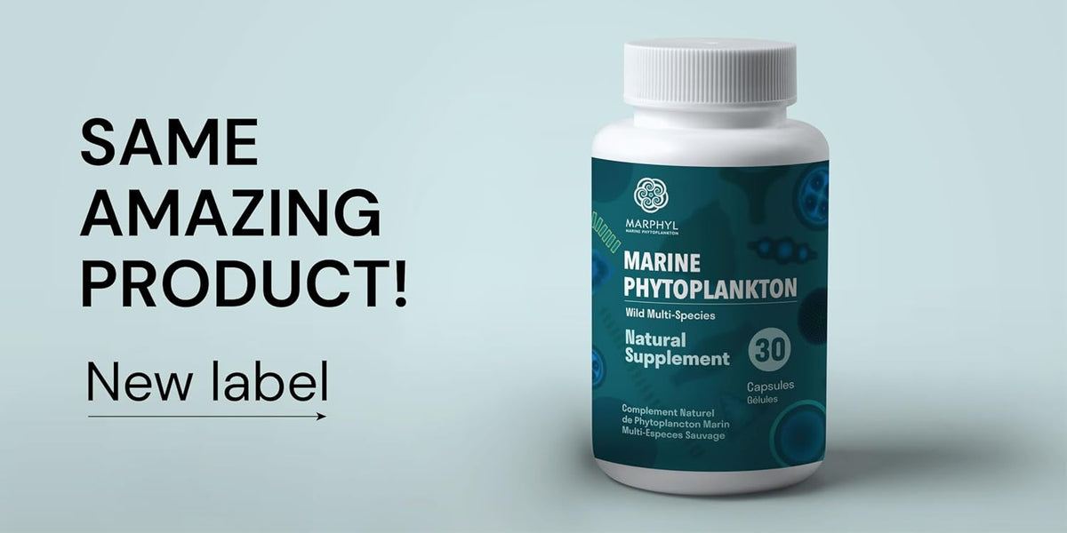 MARPHYL Marine Phytoplankton Wild Multi Species Food Supplement - 150 mg per Capsule - Organic - 30 Vegan Capsules - görsel 2