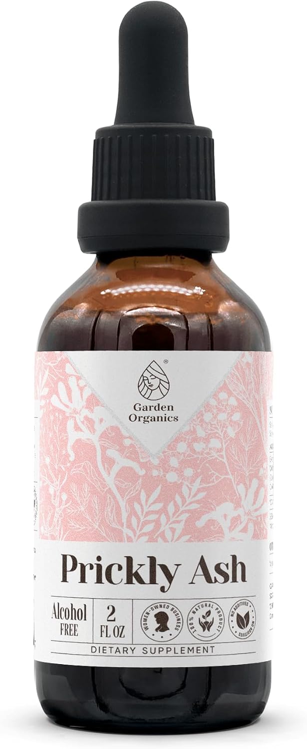 Prickly Ash Alcohol-Free Natural Tincture Extract, Traditional Immune Support, Liquid Drops (60 ml) - görsel 1