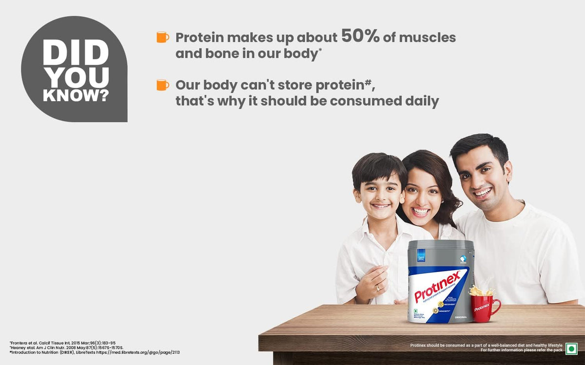 Protinex Original Health and Nutritional Drink - High Protein Powder with 17 Essential Vitamins and Minerals - görsel 2