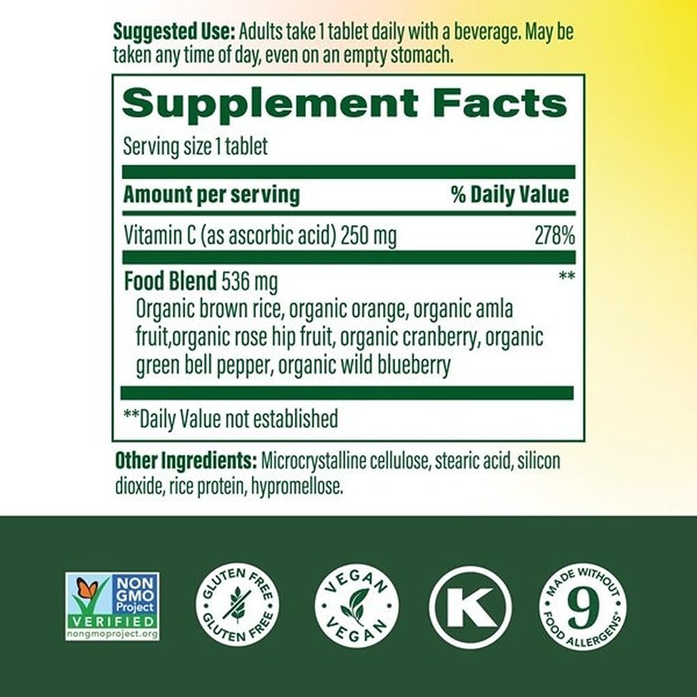 MegaFood Complex C - Vegan Vitamin C Tablets with Real Food, 90 - görsel 2