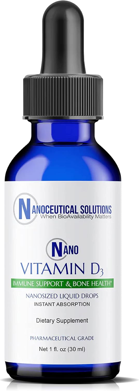 Nano Vitamin D3 Liquid Drops, 5000 IU (125 µg), Rapid Absorption, 30 ml - görsel 1